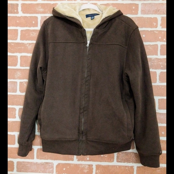 tommy hilfiger fur lined hoodie
